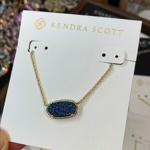 Kendra Scott Blue and Gold Necklace